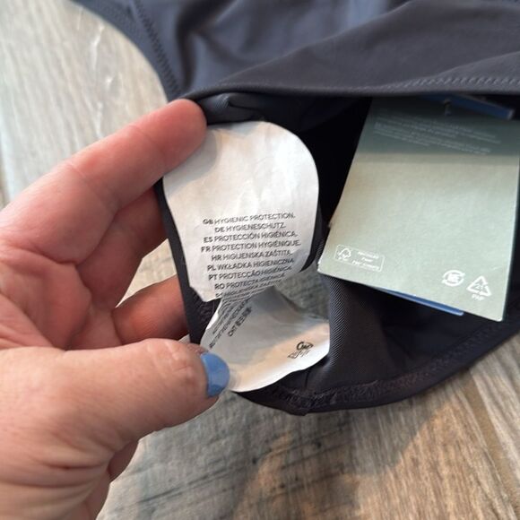 NWT H&M BRAZILIAN BIKINI BOTTOMS DARK GRAY Size 6‎ - Picture 9 of 10